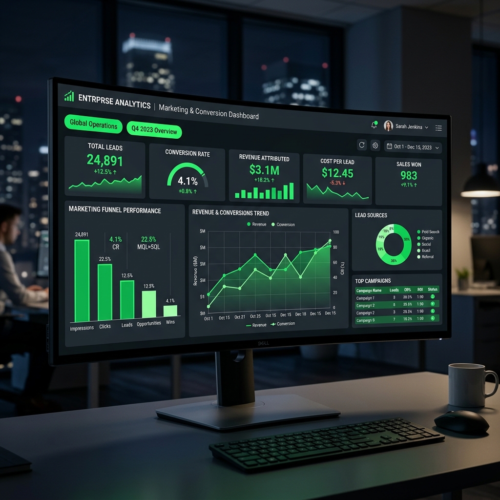 InOffice Solutions - High Conversion SEO Marketing Dashboard